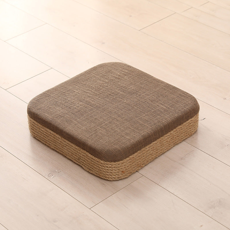 Handwoven Hemp Rope Style Futon Cushion