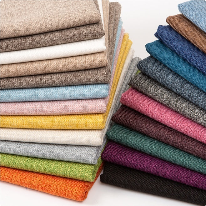 Solid Color Cotton Hemp Old Coarse Cloth Tablecloth Linen Diy Embrace Pillowcase Fabric
