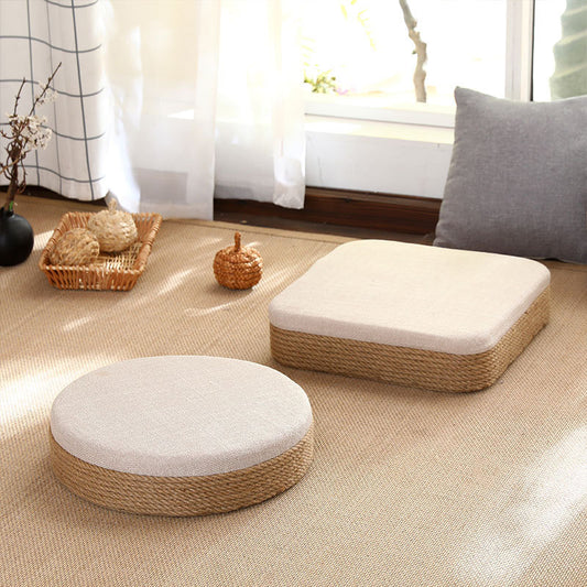 Handwoven Hemp Rope Style Futon Cushion